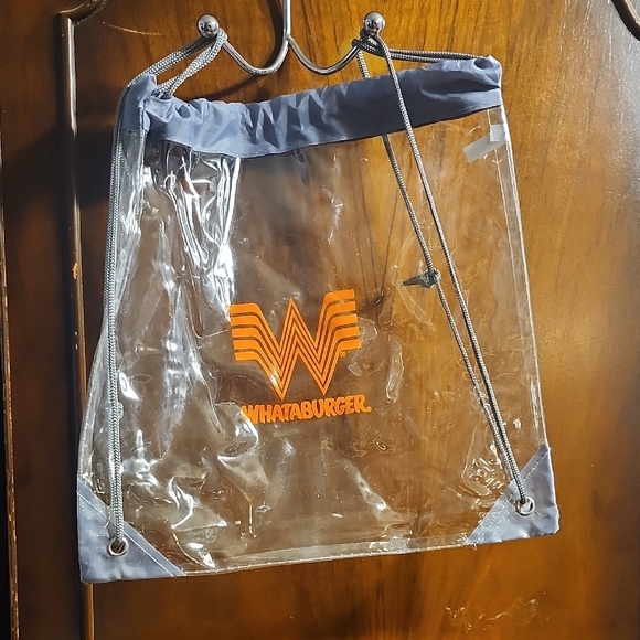 Whataburger Clear Drawstring Bag - Picture 1 of 9